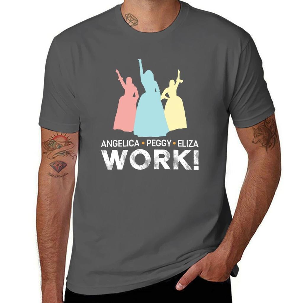 Eliza and Peggy Work Schuyler Sisters TShirt Durable Work Wear TShirt