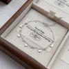Sterling Silver Butterfly Zircon Bracelet - Light Luxury and Chic Hand Jewelry for Women