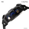 CREPHA Digital Water Resistant to 5 Large Urethane T-SPORTS Wristwatch, Multi-Function, ATM, Stopwatch, Display, Strap, Blue, Men's, Sports,