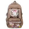 Schulrucksack für Mittelschüler süßer Kontrastfarben-Stil transparent dekomprimierend große Kapazität Mädchenrucksack
