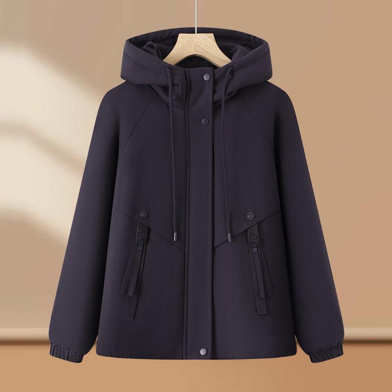 Yalu Women's Thick Fleece-Lined Hooded Winter Parka Jacket