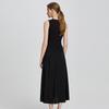 Women's Knitted Splicing Sleeveless Midi Dress