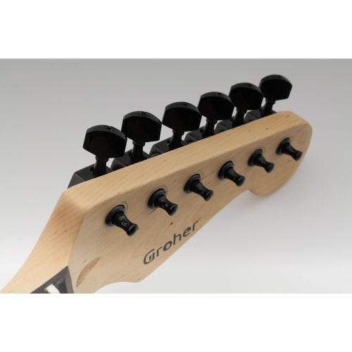 Musiclily Pro 6-Piece Guitar Tuners for Strat/Telecaster Electric Guitars, Black