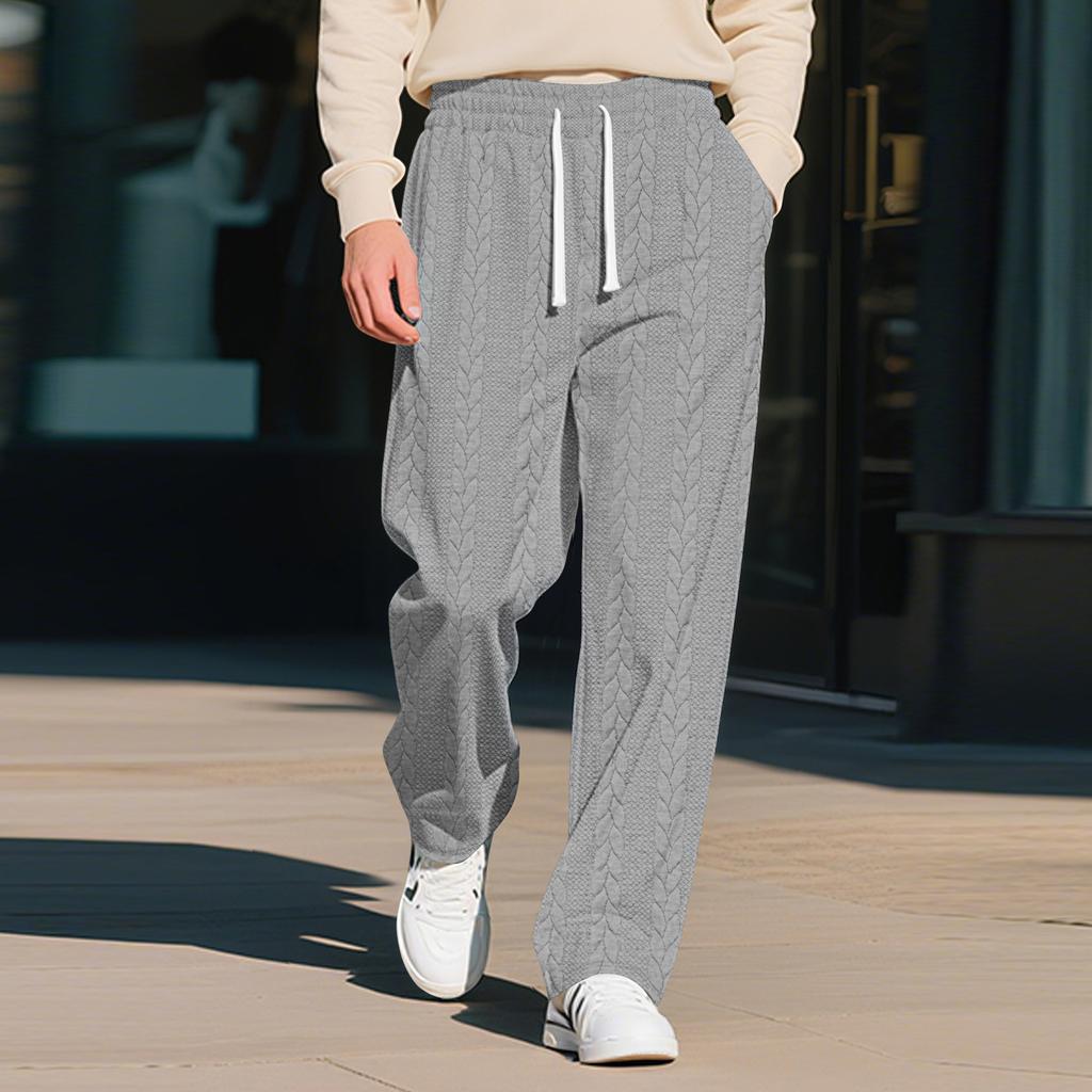 Men's Casual Sports Solid Color Pattern Drawstring Pants