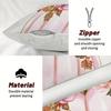 Adorable Pink and White Pumpkin Floral Decorative Pillow Covers - Hello Pumpkin Design Sofa Cushion Cover Home Room Decoration