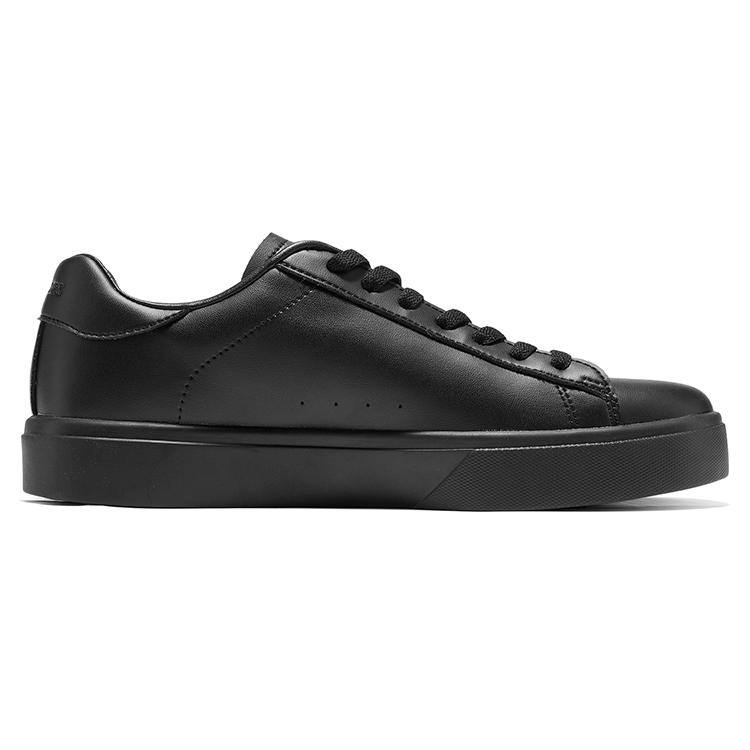 Skechers Kids Fashion Casual Classic Shiny Lace-Up Low-Top Sneakers Kids sneakers Black 310095L-BBK