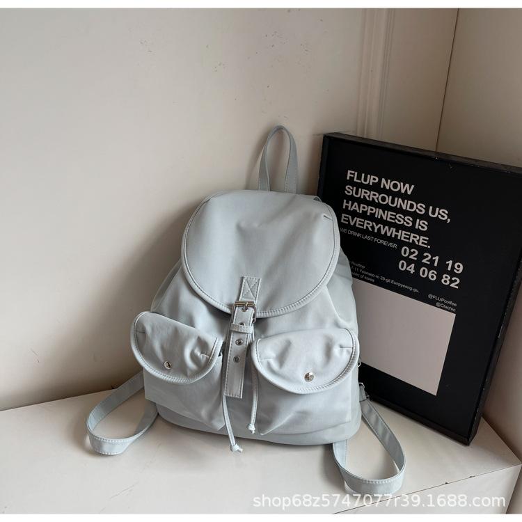 Niche 2025 spring new nylon Oxford cloth women's backpack large capacity simple casual backpack student schoolbag