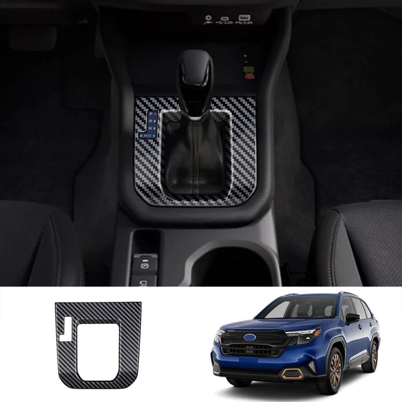 For Subaru Forester 2025 Abs 3d Partsbonfiber Center Conlose Gear Shift Panle Front Water Cup Holder Cover Interior