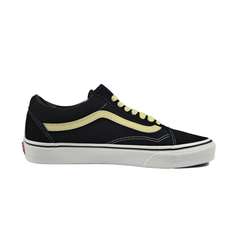 Vans Old Skool Abrasion Resistant Low top Skateboard Shoes Unisex Black Yellow VN000D3HY28(Team183-)