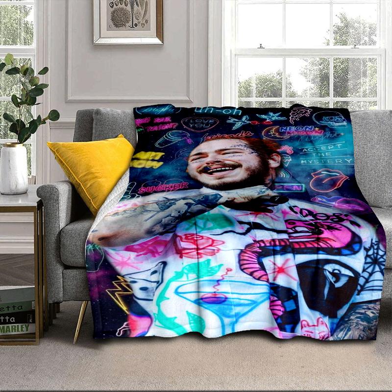 Musician's Heartfelt Expression Blanket Flannel Blanket for Bed, Sofa, Camping, Hiking, Picnic Essentials, Gift for Family Fan Gifts