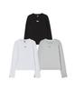 LIFEWORK Women'S) Silver Logo Long Sleeve Short T-Shirt
