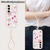 Wrist Lanyard Case For Samsung Galaxy S26 S24 S25 Ultra S23 S25 FE A57 A17 A37 A56 A16 A55 A54 A15 A25 Dreamy Butterfly Cover
