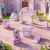 Micro Landscape Ornaments Mini Wedding Scene Decorations with Arches Bouquets Cakes Ring Boxes Resin DIY Garden Accessories Romantic Gift Ideas