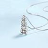 Girl Valentine's Day White Gold Women Wedding Necklaces 1.8CT Moissanite Diamond Pendant Platinum Wife Birthday Gift