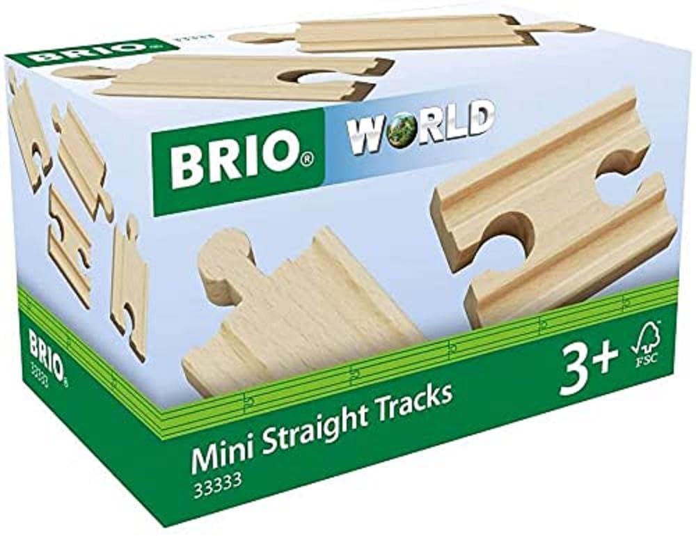 BRIO Straight Track 54mm for ages 3 and Wooden Wooden Gift (33333) up. [Toy, Toy, Track, (Birthday/Christmas)]