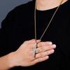 High Quality Cross Pendant Gold Plated Iced Out Micro Pave CZ Pendant Hip Hop Delicate Fashion Jewelry Pendants Charms for Women