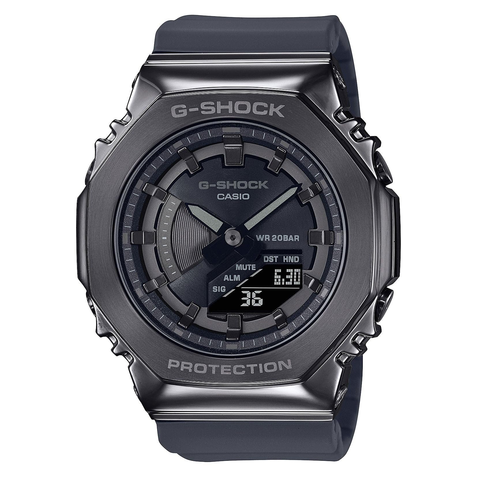 

G-Shock by Casio Uni GMS2100B-8A Black Analog-Digital Watch, Black, One Size