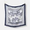 53cm New Design Belt Paisley Silk Scarf 2024 Brand Square Scarf Woman Luxury Bandana Headband Hijab Foulard Neckerchief For Lady