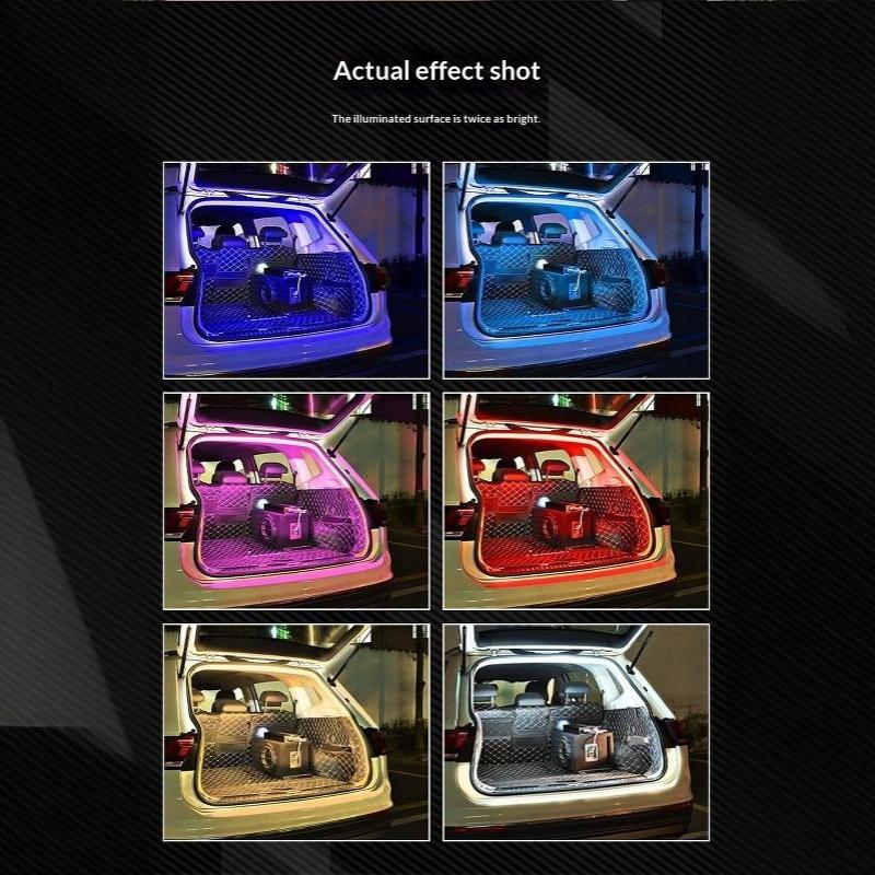 Auto Trunk High Brightness Ambient Lighting Strip 2/4M Interior Decor Lamp for Car Boot Decoration Accessory