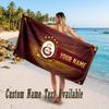 Galatasaray FC Design Beach Towel Custom Text Large Towel for Beach Vacation