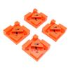 4Pcs Woodworking Box Clamps Squares 90 Degree Right Angle Adjustable Stainless Steel Corner Clamping Tool Orange