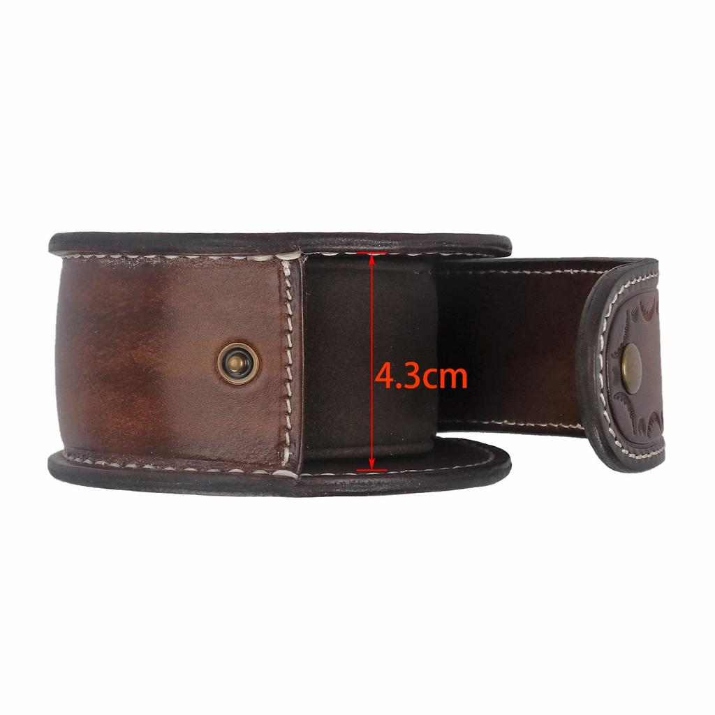 Tourbon Watch Case Leather Watch Storage Box for 1 Watch Travel Business Trip