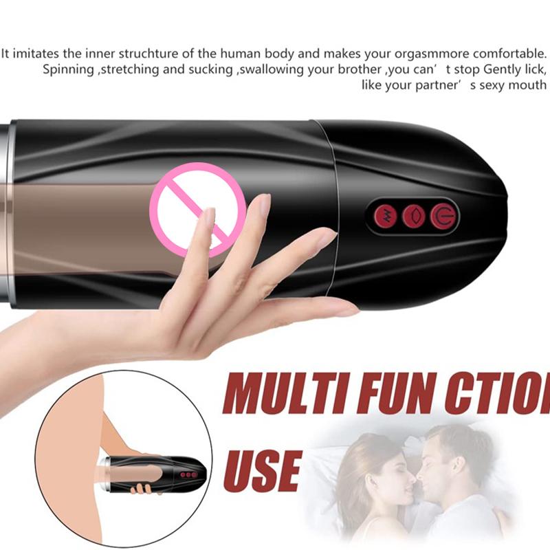 Male Sucking Masturbator Cup Adult Toys Blowjob Sex Machine Pocket Vagina Pussy Glans Trainner Adult Toy for Men