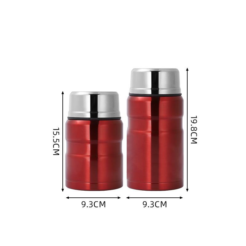 

304 Stainless Steel Large Capacity Insulated Food Jar and Portable Cooking Pot 500ml