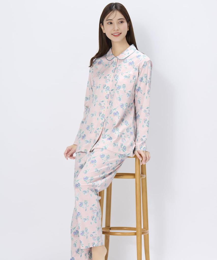 Long Sleeves and Cotton EP8072 Wing/Wacoal Women's Pajamas, Pants, 100% Jersey,