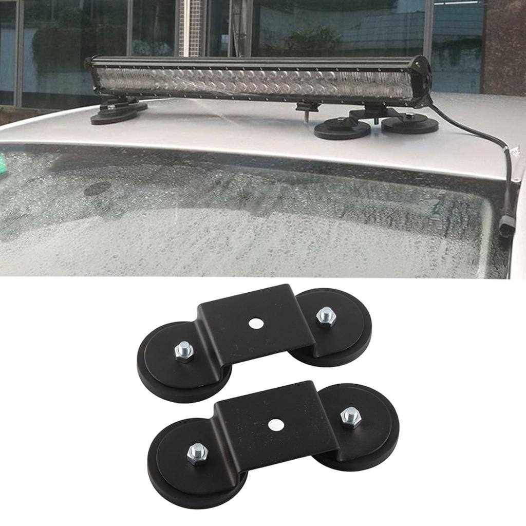 Universal Magnetic Light Bar Mounting Bracket Black Holder Sucker for Car SUV