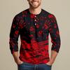 Men's Halloween Print Raglan Dralan Three-quarter Sleeve Casual Top