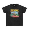 Cross-border trendy brand GALLERY DEPT play men's and women's car printing washed short-sleeved T-shirt men's and women's high street half-sleeves