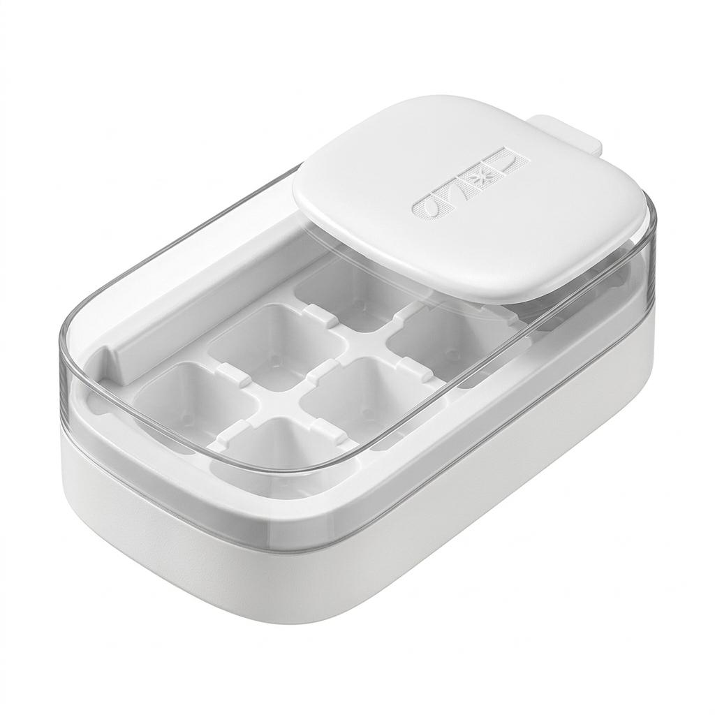Ice-Cube Tray With One Press Release For Home Use Durable Food Grade Plastic Easy Demolding