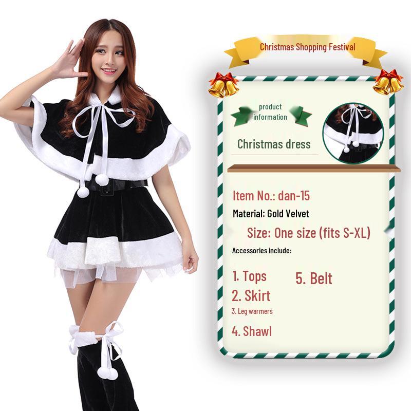 2023 Weihnachtsmann Weihnachtskostüm und Cosplay-Outfit-Set