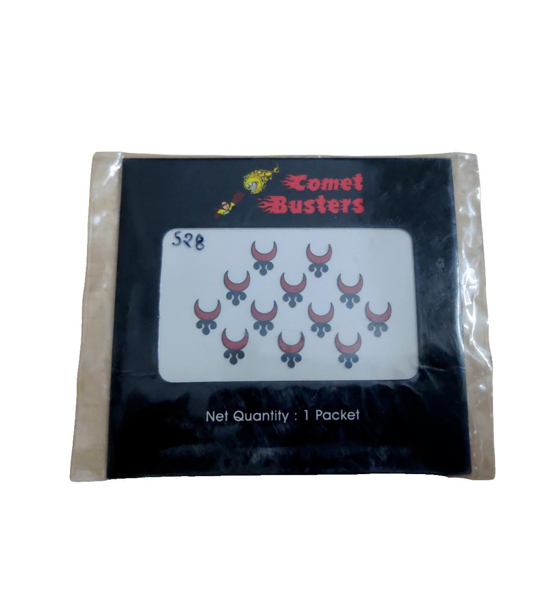 @ Индийская традиционная бинди в форме полумесяца, бордовый цвет W635 p837 Zr474 - Скидка 60%