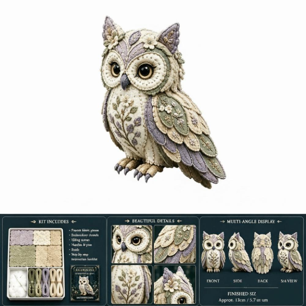 Floral Fabrics DIY Sewing Kit Creative Design Animal Toy Craft Fabric Sewing Kit For Craft Lover