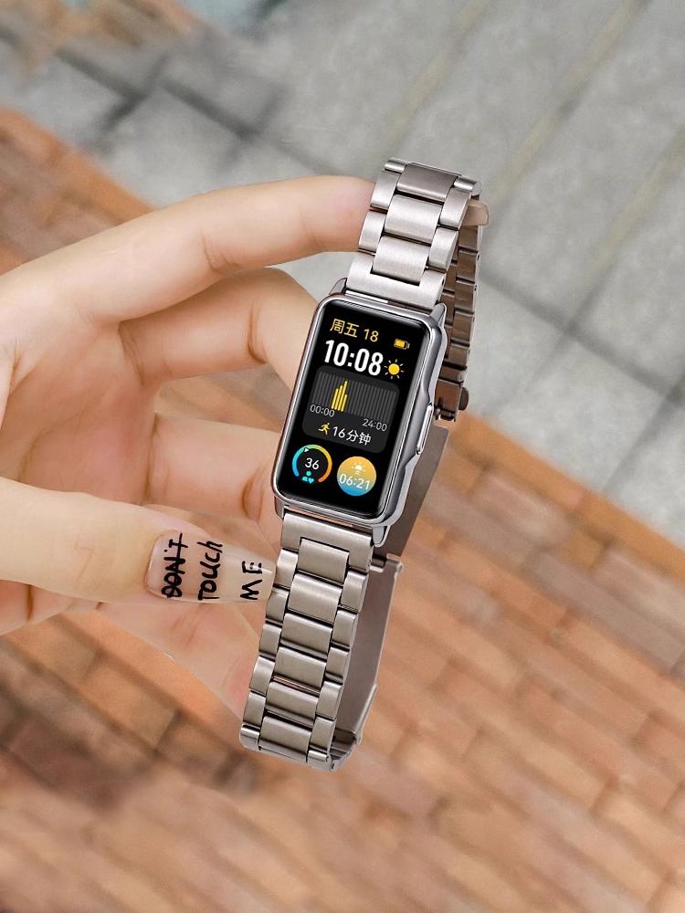 Metal Strap For Huawei Band 10 9 8 NFC Accessories Stainless Steel Replacement wrist bracelet correa Huawei Band 10 watch bands