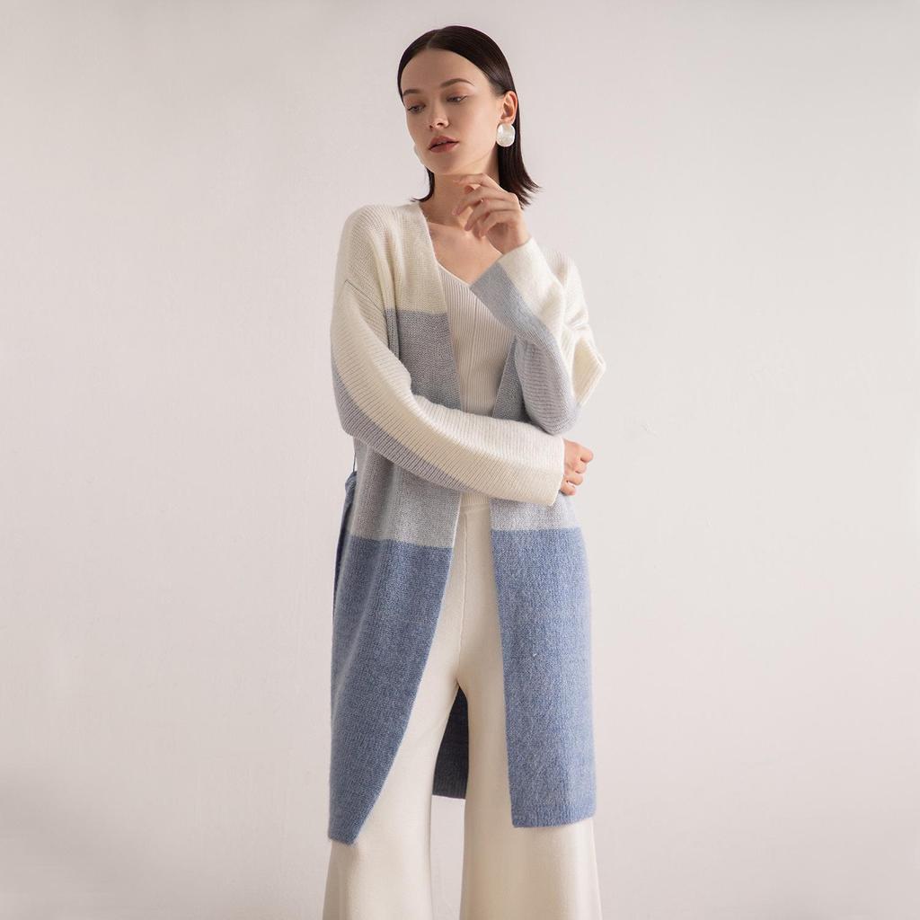 Playa Women's Gradient Long Sleeve Knitted Cardigan for Spring/Autumn 2025