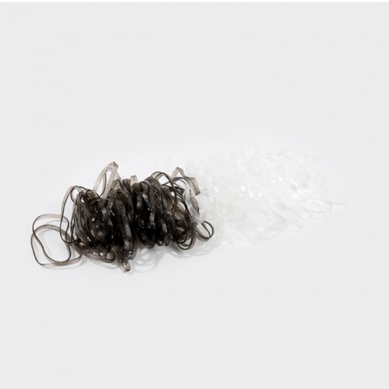 Daiso Glitter Black Tpu Bands 120 Pack