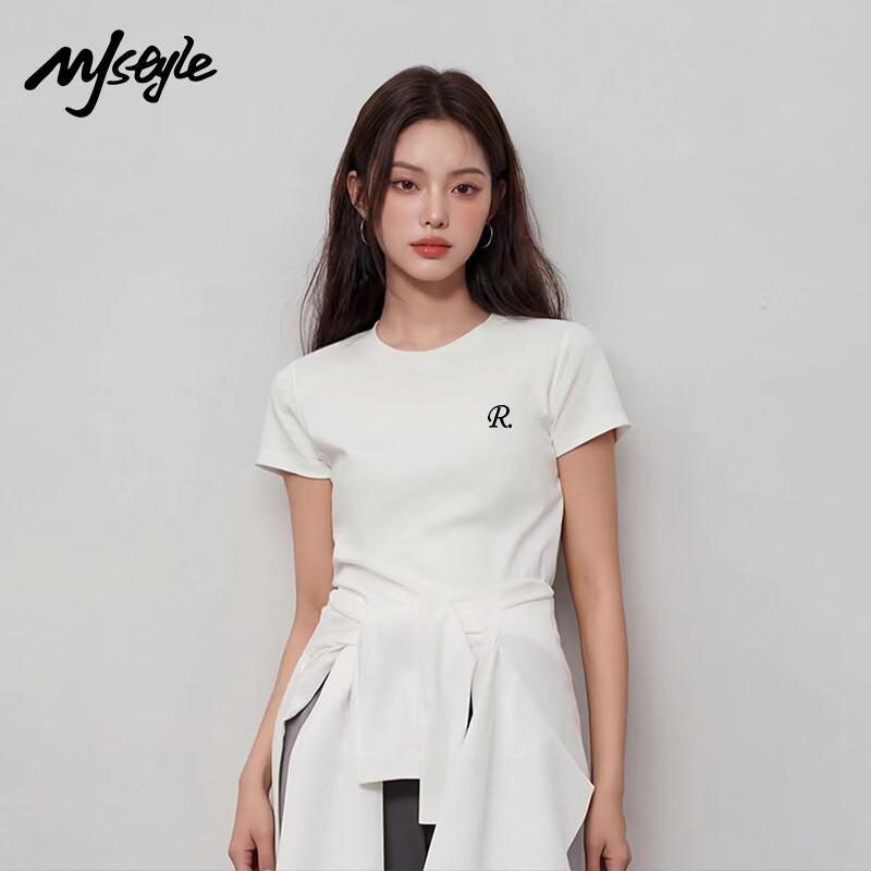 MJ STYLE Women s Slim-Fit Crew Neck T-Shirt S