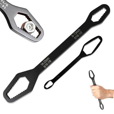 8-22mm 3-17mm Universal Torx Wrench Self-tightening Adjustable Glasses Wrench Board Double-head Torx Spanner Hand Tools for Home