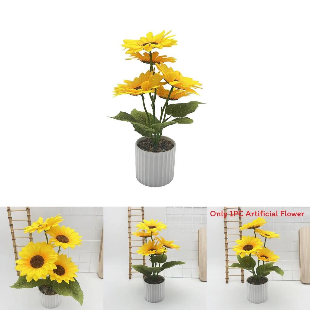 Sonnenblumen Blumendekor Mit Seidenstoff Regenblumensteinen Für Hochzeit Und Foto-Requisiten