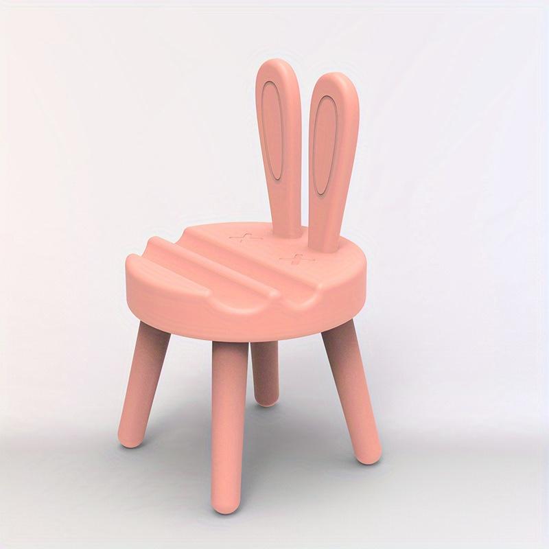 

1pc Chair Design Desktop Phone Holder for Home, Office, 6 Colors Available розовый