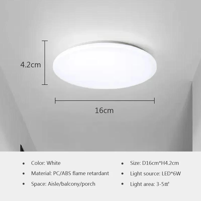 

Nordic Круглый Потолочный Светильник Для Спальни Гостиной Кухни Прохода Коридора Балкона Потолочный Светильник Украшения Дома Осветительные Приспособления Cool White
