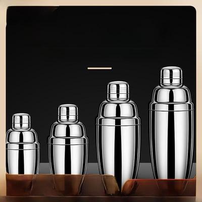 Stainless Steel Cocktail Shaker Set: Ice Shaker & Thickened Hand-Cranked Utensils for Cocktails and Milk Tea
