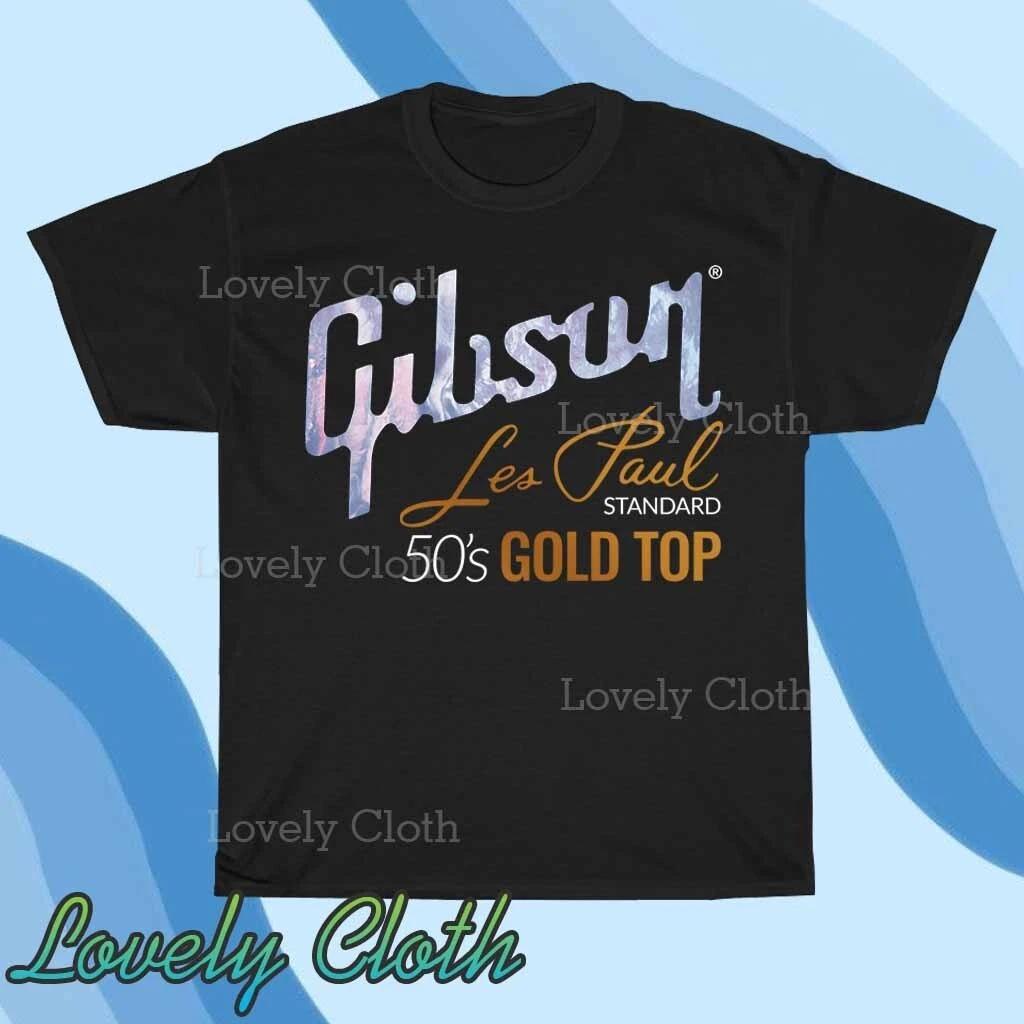 

Gibson Les Paul Logo TEE T-Shirt Funny American Size S to 5XL T-Shirt 3XL