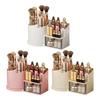 Cosmetic Storage Box 360 Makeup Organizer Holder Transparent Drawer with Brush Degree Rotating Large Vertical Pattern