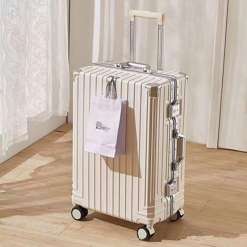 Beilian Multi-functional Aluminum Frame Spinner Suitcase