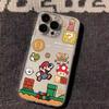 Transparent Cartoon Mario iPhone 17 Pro Max Case: Full Coverage, Anti-Drop, Summer Thin Shell