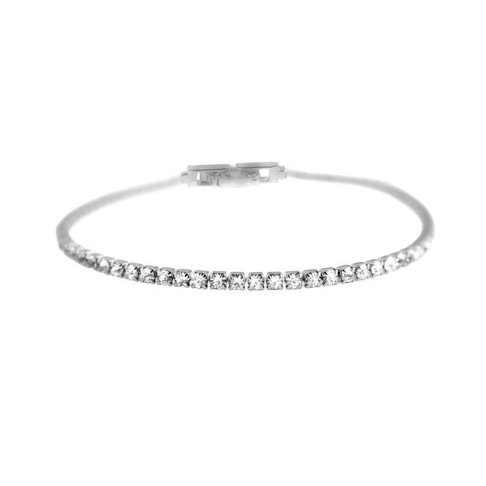 Bracelet - LUXENTER - Kayla - Alliage Rhodié - Zircone Brillantante - Taille Unique